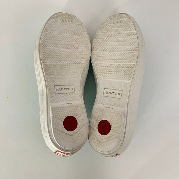 Hunter Plimsoll Waterproof Green Slip On Flats Boat Rain Shoes UK‎ 4 / US 6 - Picture 9 of 13